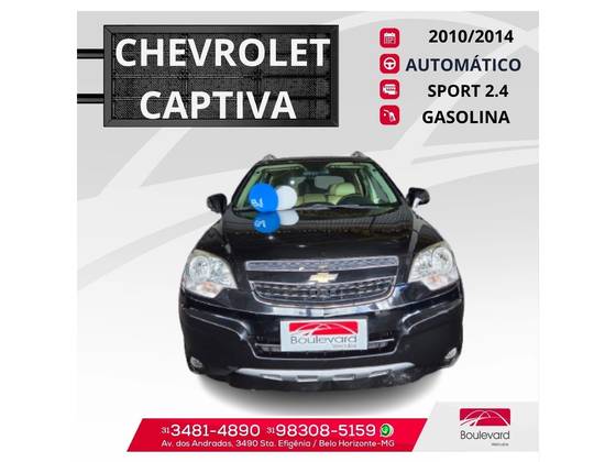 CHEVROLET CAPTIVA 2.4 SFI ECOTEC FWD 16V GASOLINA 4P AUTOMÁTICO CHEVROLET CAPTIVA 2.4 SFI ECOTEC FWD 16V GASOLINA 4P AUTOMÁTICO